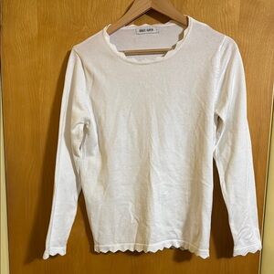 Grace Karin White Long Sleeve Top